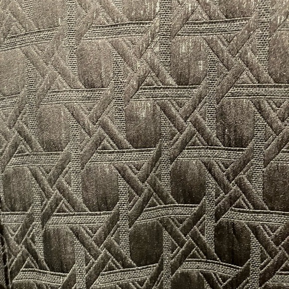 Elegant Black Sleeveless Metallic Jacquard Dress Size 16 - Picture 10 of 10